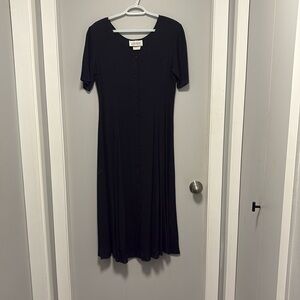 Jessie Vintage Black Maxi Dress